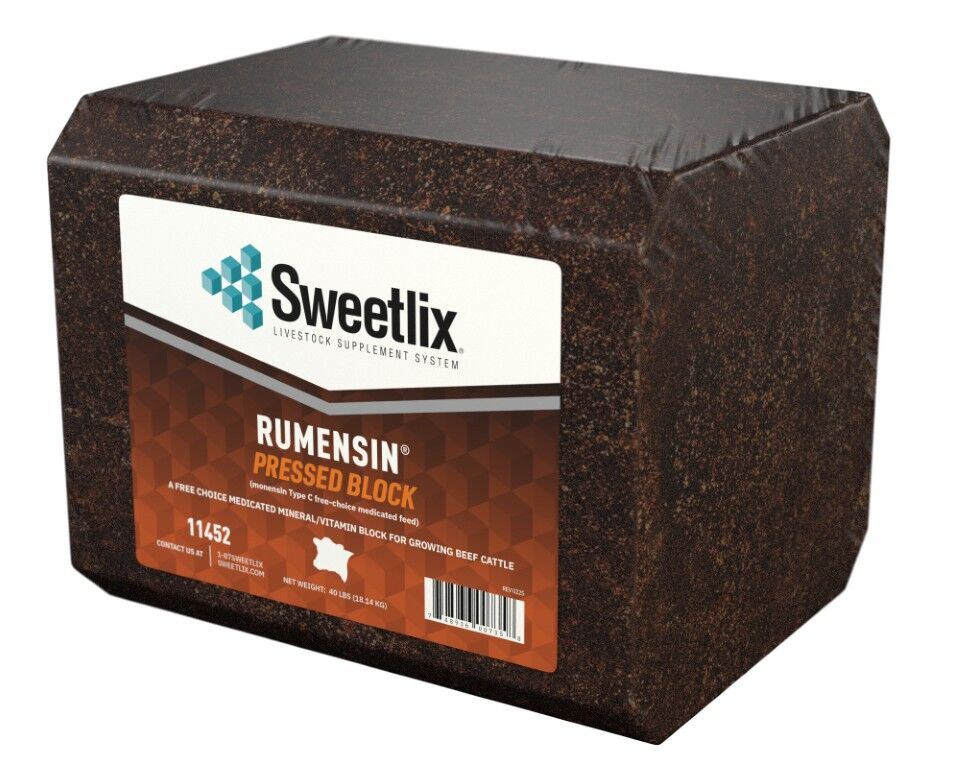 Sweetlix Rumensin R800 Pressed Block Supplement, 40-Lb