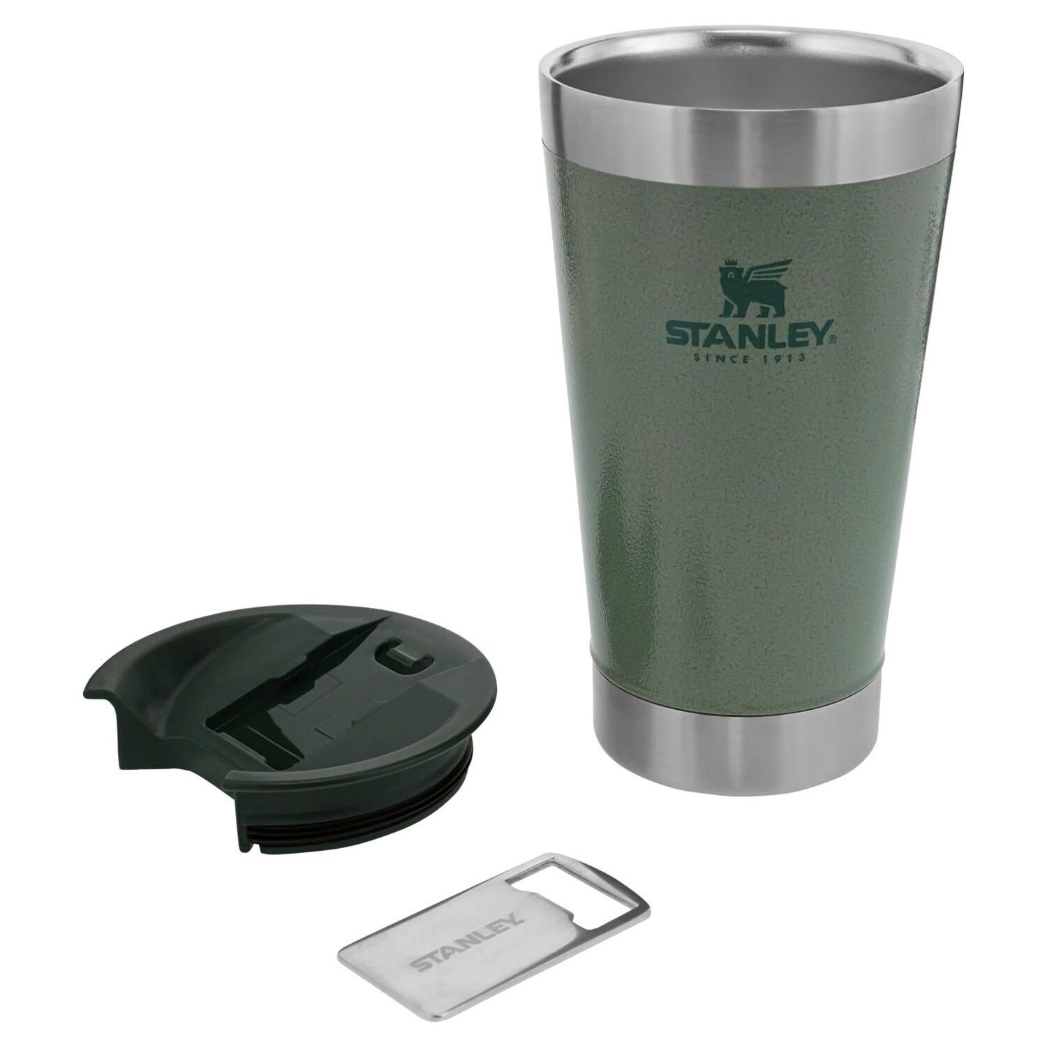 Stanley Classic Stay Chill Hammerstone Green Beer Pint, 16-Oz