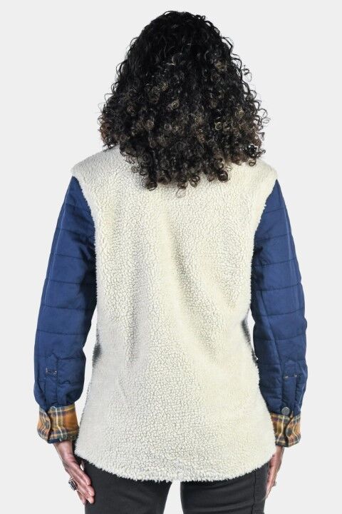 Dovetail Workwear Women's Old School Reversible Work Jacket in Harvest Plaid