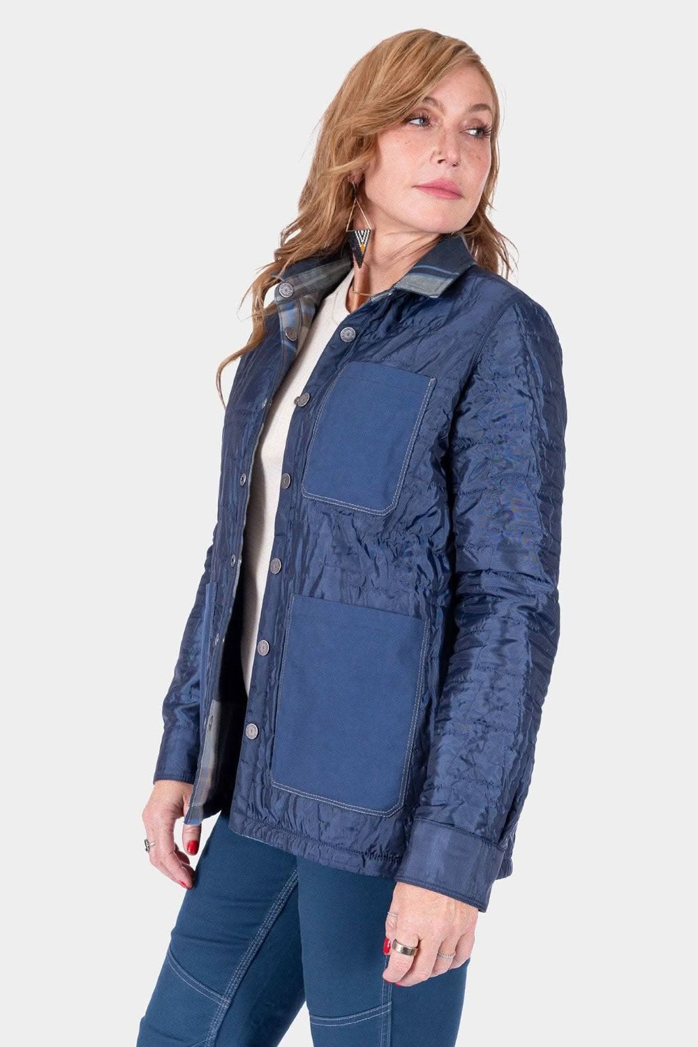 Dovetail Workwear Women's Durham Reversible Quilted Shirt Jac