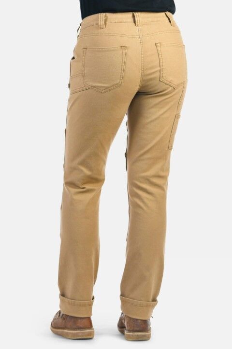 Dovetail Workwear Women's GO TO Stretch Canvas Pant in Sawdust Brown