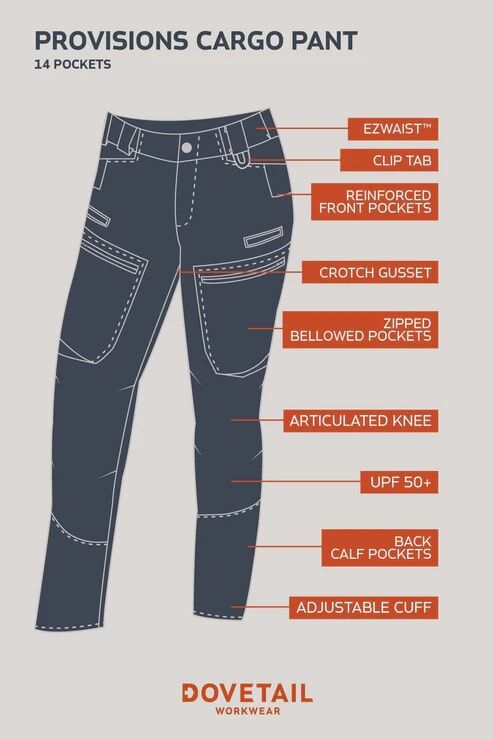 Dovetail Workwear Women's Provisions Ultralight Ripstop Cargo Pant