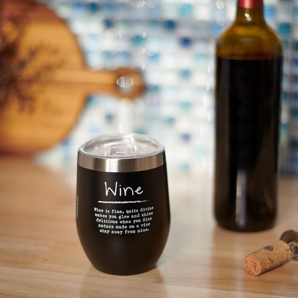 Primitives By Kathy Wine Is Fine Wine Tumbler, 12-Oz