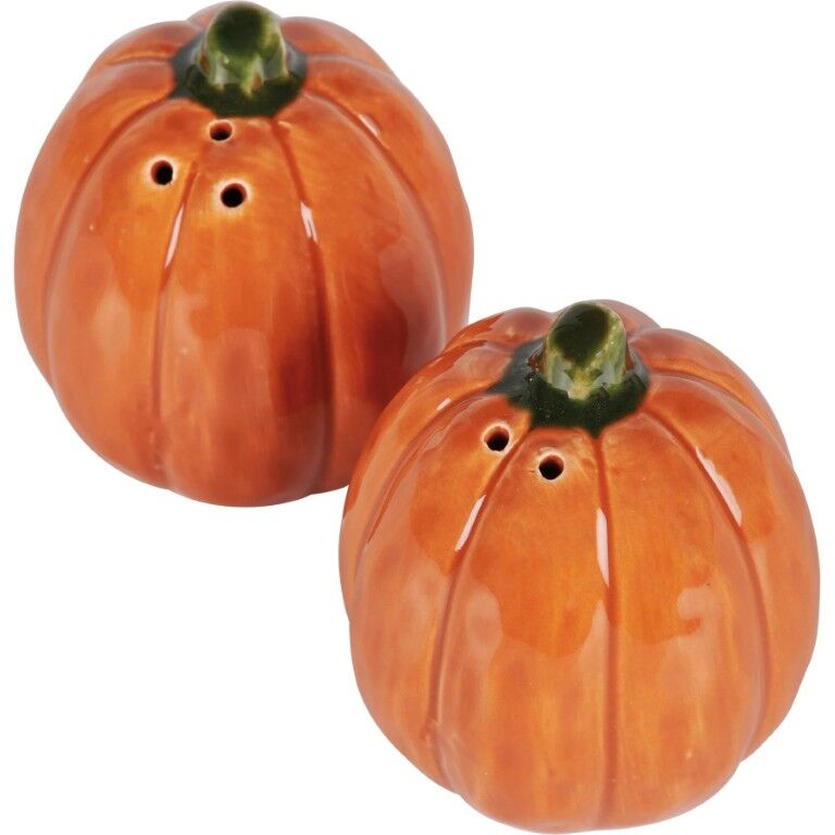Primitives By Kathy Pumpkins Salt And Pepper Set, 2 1/4-In x 2 1/4-In