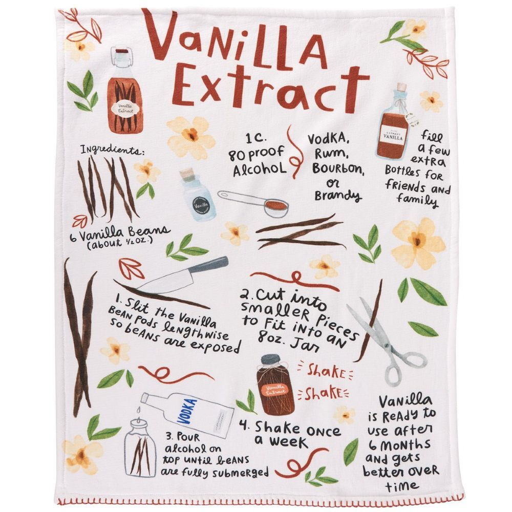Primitives By Kathy Vanilla Extract Recipe Kitchen Towel