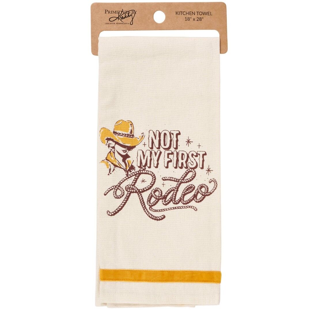 Primitives By Kathy Not My First Rodeo Kitchen Towel, 18 in. x 28 in.
