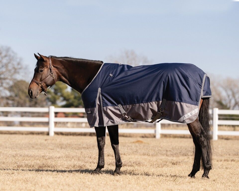 Professional's Choice Equisential 600D Navy Silver Winter Turnout Blanket, 72-In
