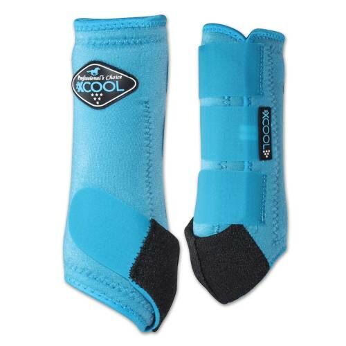 2XCool Sports Medicine Boots Front in Pacific Blue, Medium