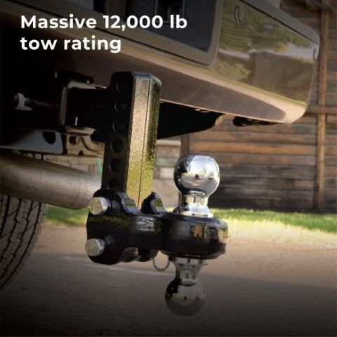 Fastway FLASH STEEL 10-In Drop Ball Mount, 2-In