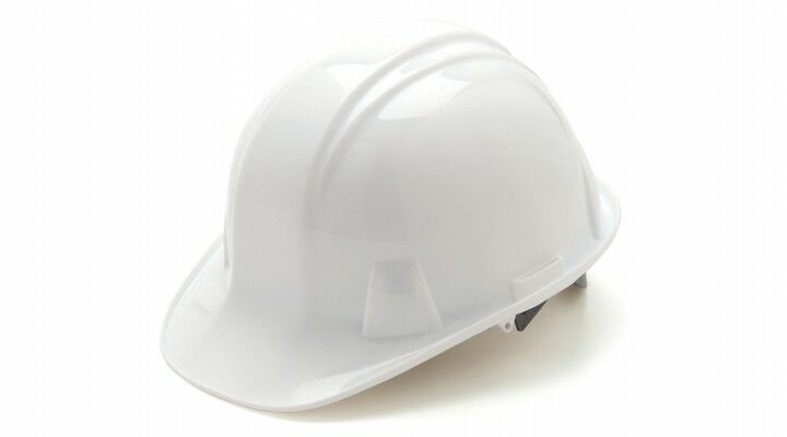 Pyramex Safety Products Sl Series 4 Pt. Snap Lock Suspension Hard Hat, White