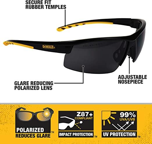DeWALT HDP Safety Glasses, Multicolor