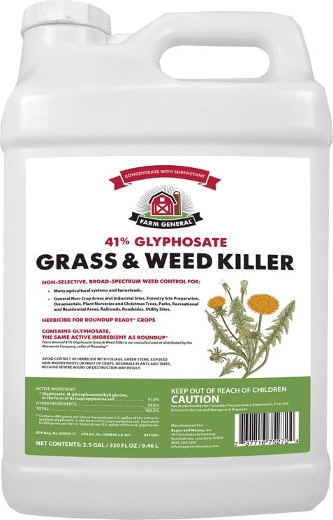 Grass and Weed Killer 41% Glyphosate, 2.5-Gal