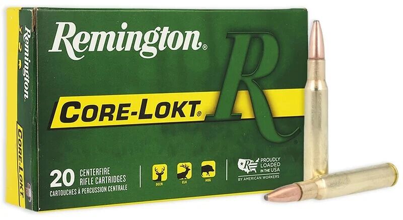 Remington Core-Lokt .30-06 Springfield, 180 Grain Pointed Soft Point Rifle Ammo, 20 Rd