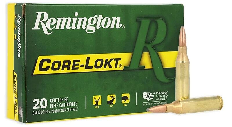 Remington Core-Lokt .243 Win, 100 Grain Pointed Soft Point Rifle Ammo, 20-Rd