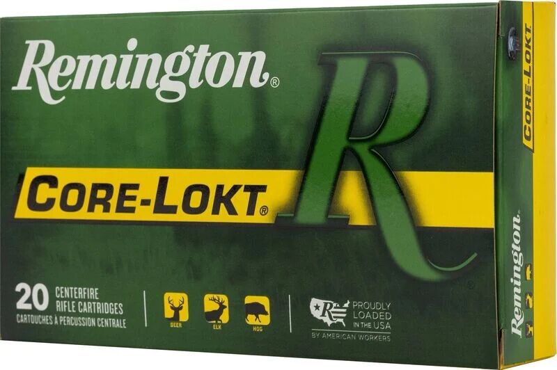Remington Core-Lokt .270 Win, 130 Grain Pointed Soft Point Rifle Ammo, 20-Rd