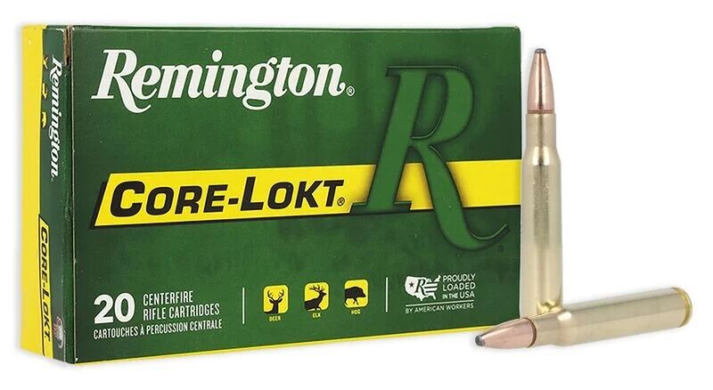 Remington Core-Lokt .30-06 Springfield, 165 Grain Pointed Soft Point Rifle Ammo, 20-Rd