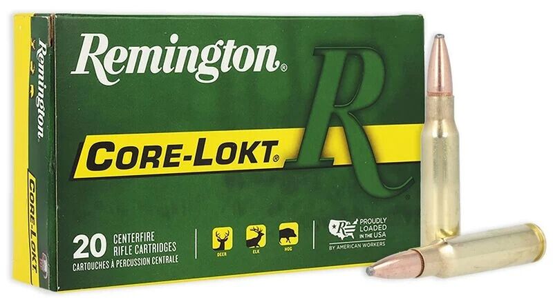 Remington Core-Lokt .308 Win, 150 Grain Pointed Soft Point Rifle Ammo, 20-Rd