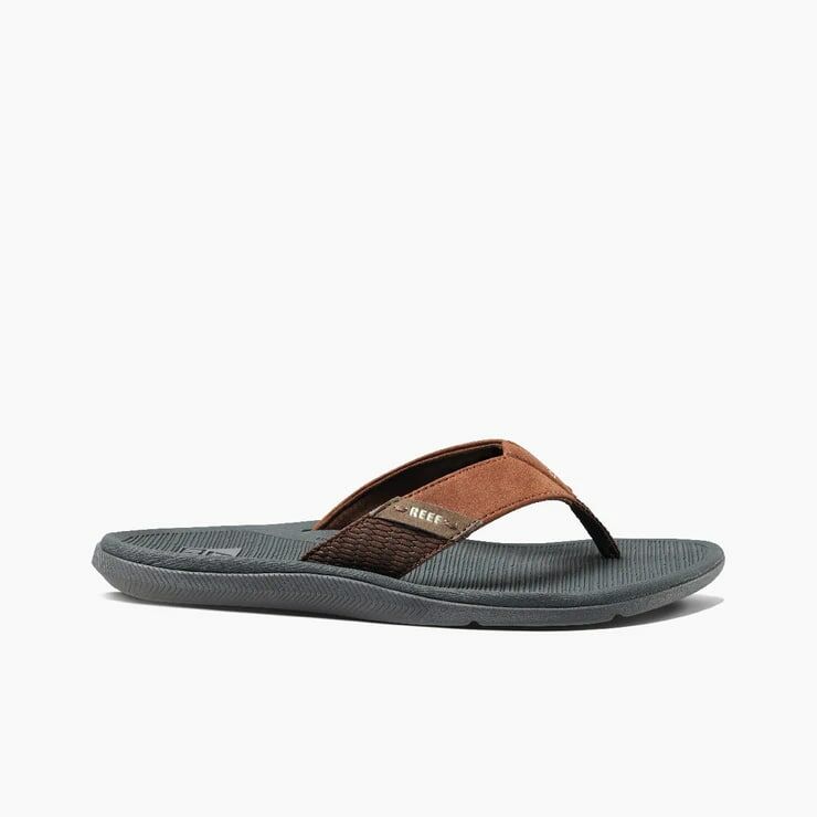 REEF Men's Santa Ana Sandal in Grey/Tan - Sandals | REEF