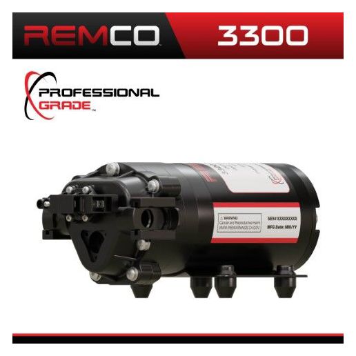 Remco Professional Grade 3300 Sprayer Pump, 12-V, 2.2-GPM, 60-PSI, 3/4-In QA Port