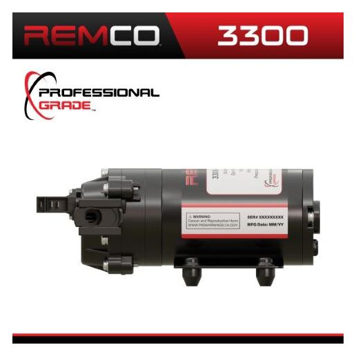 Remco Professional Grade 3300 Sprayer Pump, 12-V, 2.2-GPM, 60-PSI, 3/4-In QA Port