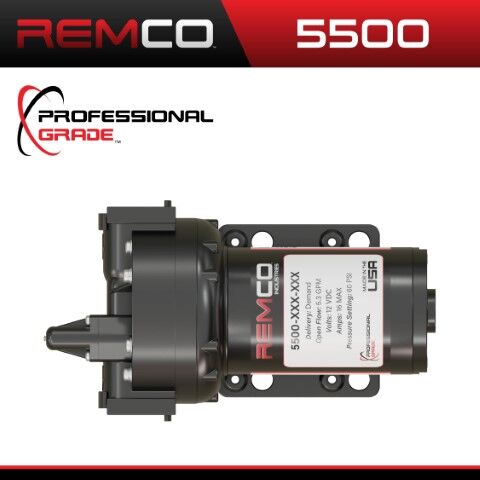 Remco Professional Grade 5500 Sprayer Pump, 12-V, 5.3-GPM, 60-PSI, 3/4-In QA Port