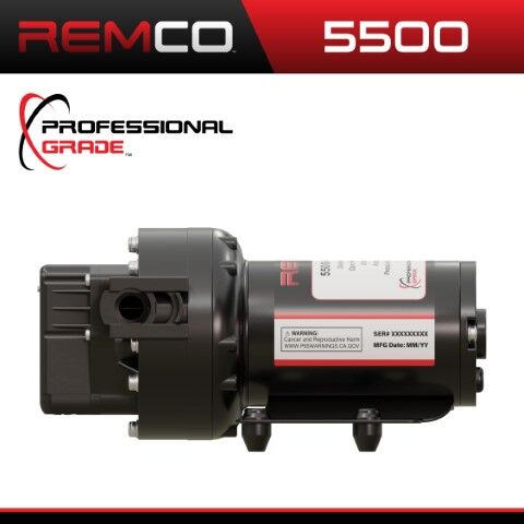 Remco Professional Grade 5500 Sprayer Pump, 12-V, 5.3-GPM, 60-PSI, 3/4-In QA Port