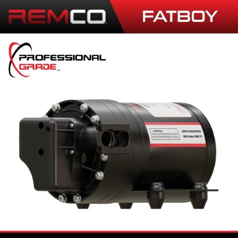 Remco Professional Grade Fatboy Sprayer Pump, 12-V, 7-GPM, 60-PSI, 3/4-In QA Port