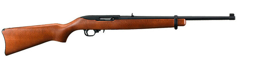 Ruger 10/22 Carbine .22 LR 18.5" Hardwood Stock Rifle, 10-Rd