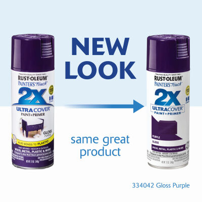Rust-Oleum Painter’s Touch 2X Gloss Purple Spray Paint, 12-Oz