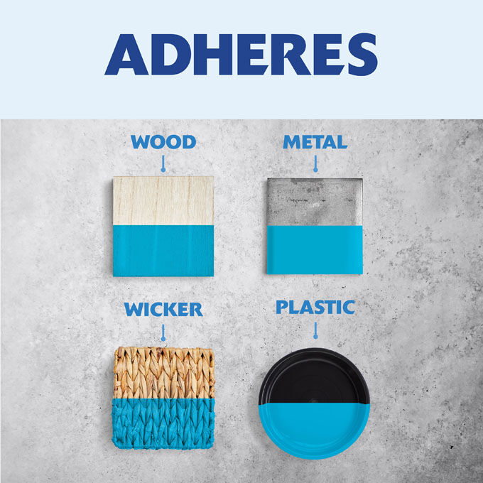 Rust-Oleum Painter's Touch 2X Ultra Cover Spray Paint Satin Oasis Blue, 12-Oz