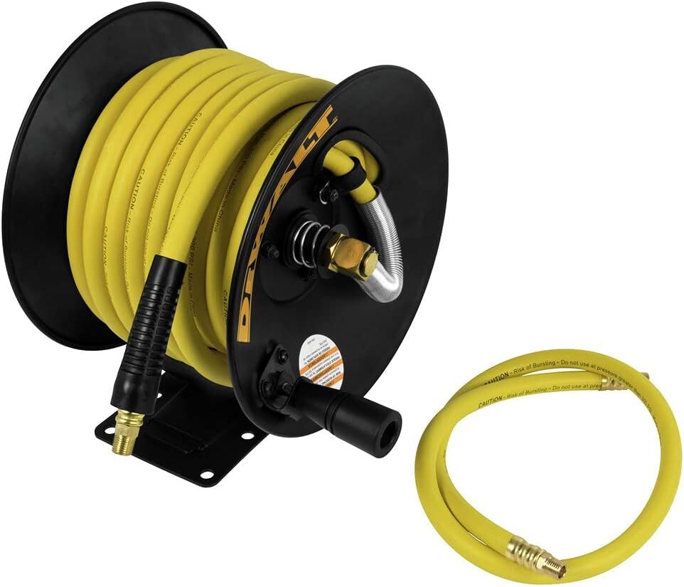 DEWALT Manual Air Hose Reel, 3/8-In X 50-Ft