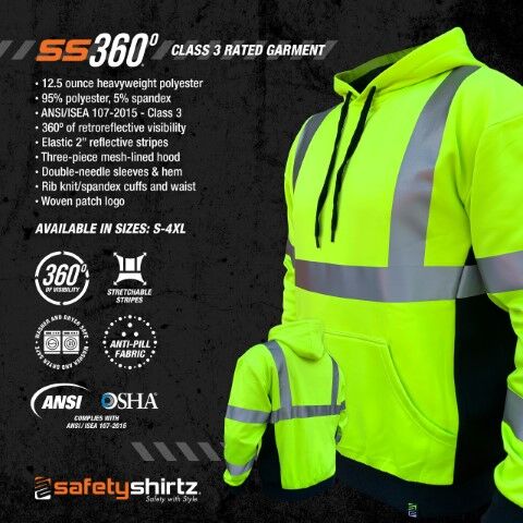 SafetyShirtz Men's SS360° Basic Class 2 Type R Reflective Safety Shirt