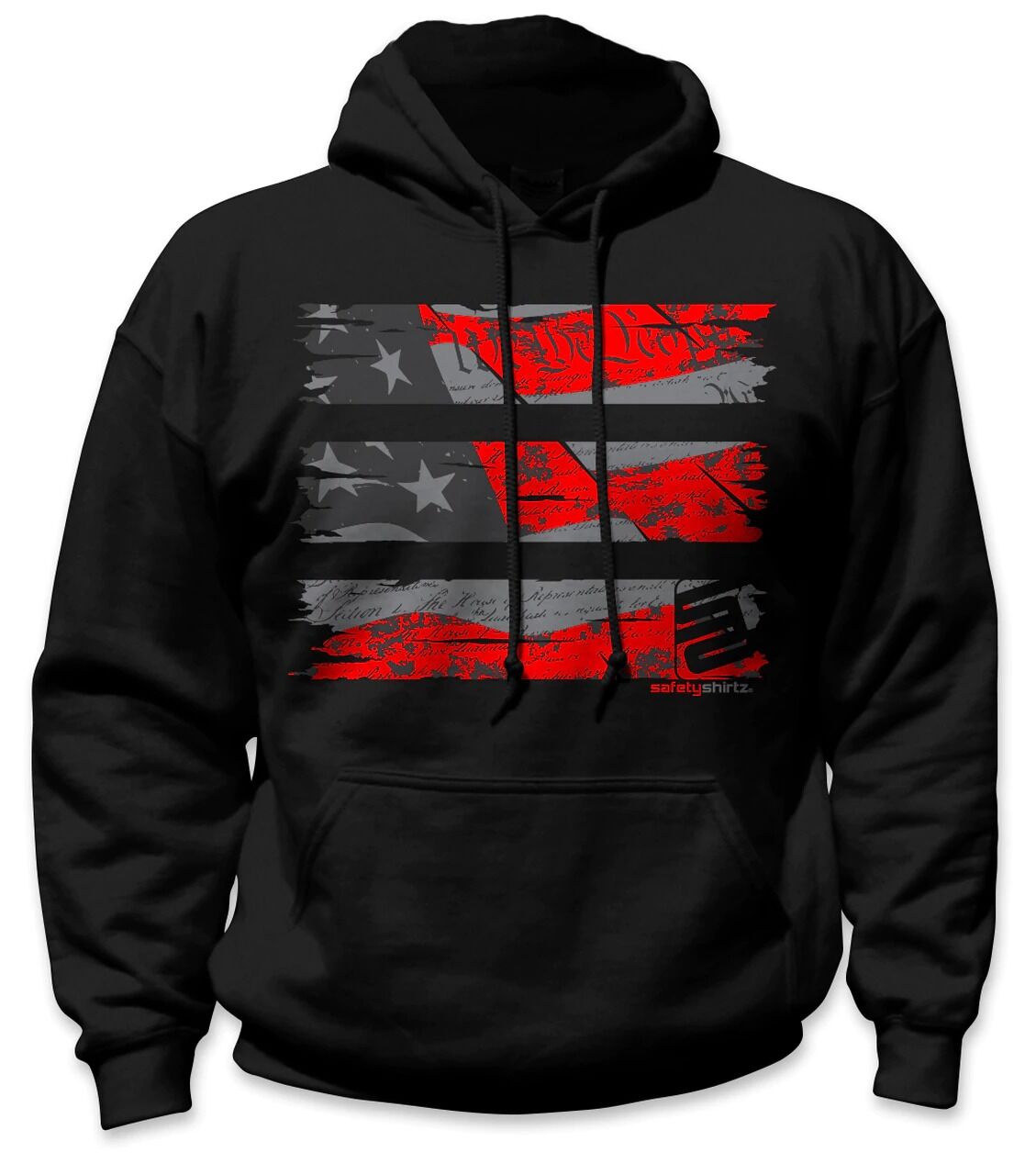 SafetyShirtz Men's Old Glory Stealth Safety Hoodie