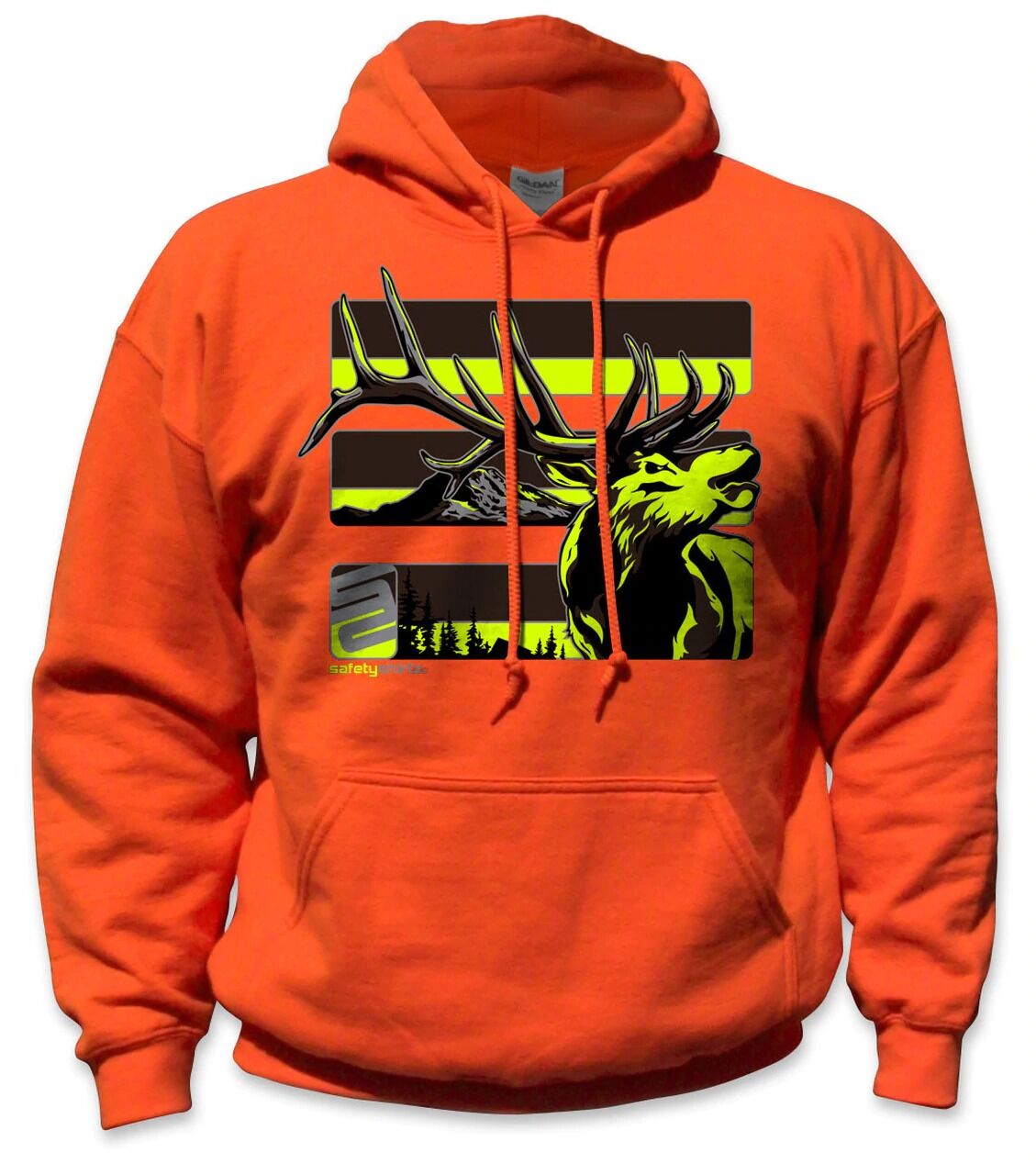 SafetyShirtz Men's Elk Stealth Safety Hoodie