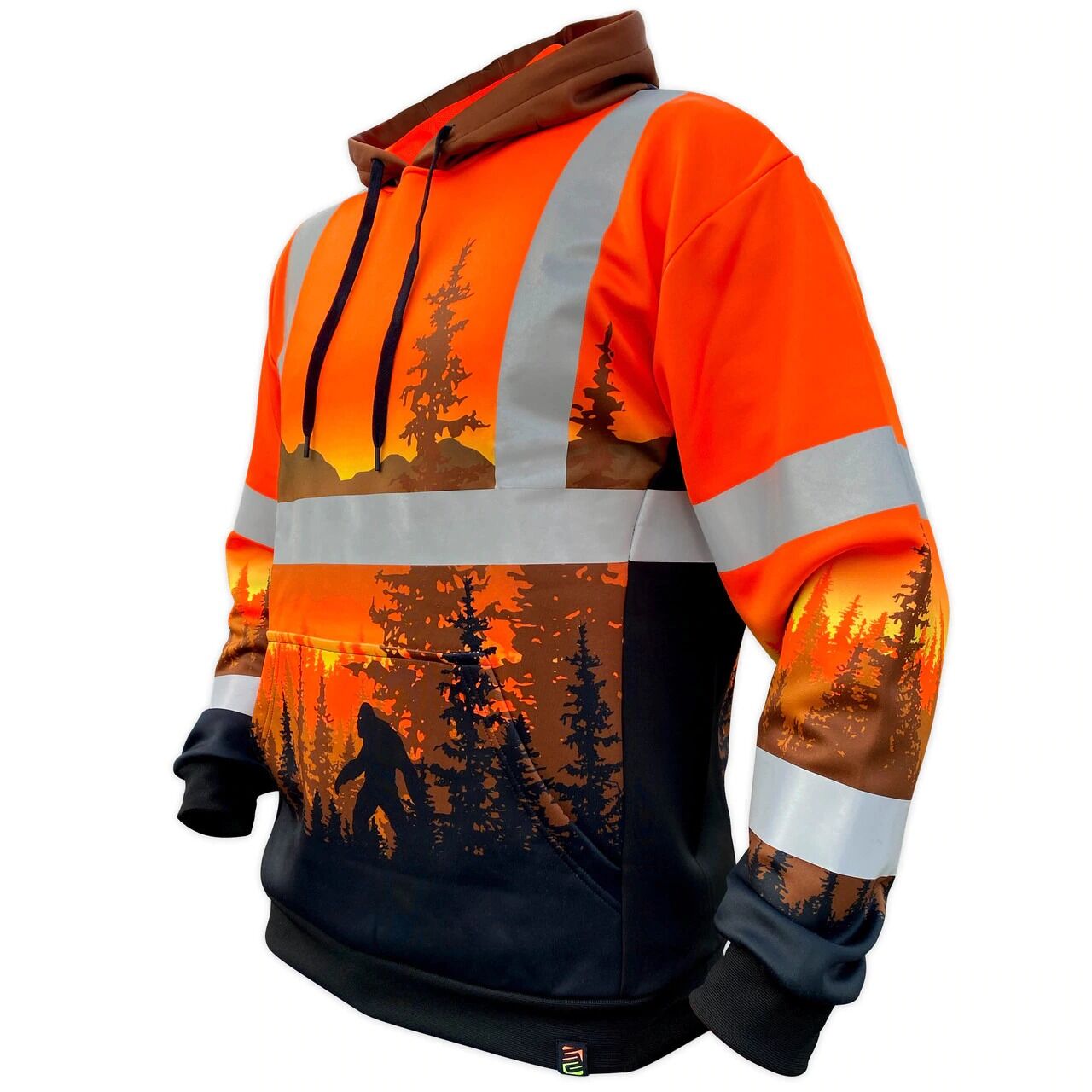 SafetyShirtz Men's SS360º ANSI Class 3 Wildland Sasquatch Safety Hoodie