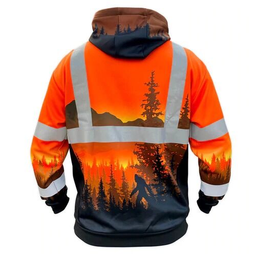 SafetyShirtz Men's SS360º ANSI Class 3 Wildland Sasquatch Safety Hoodie