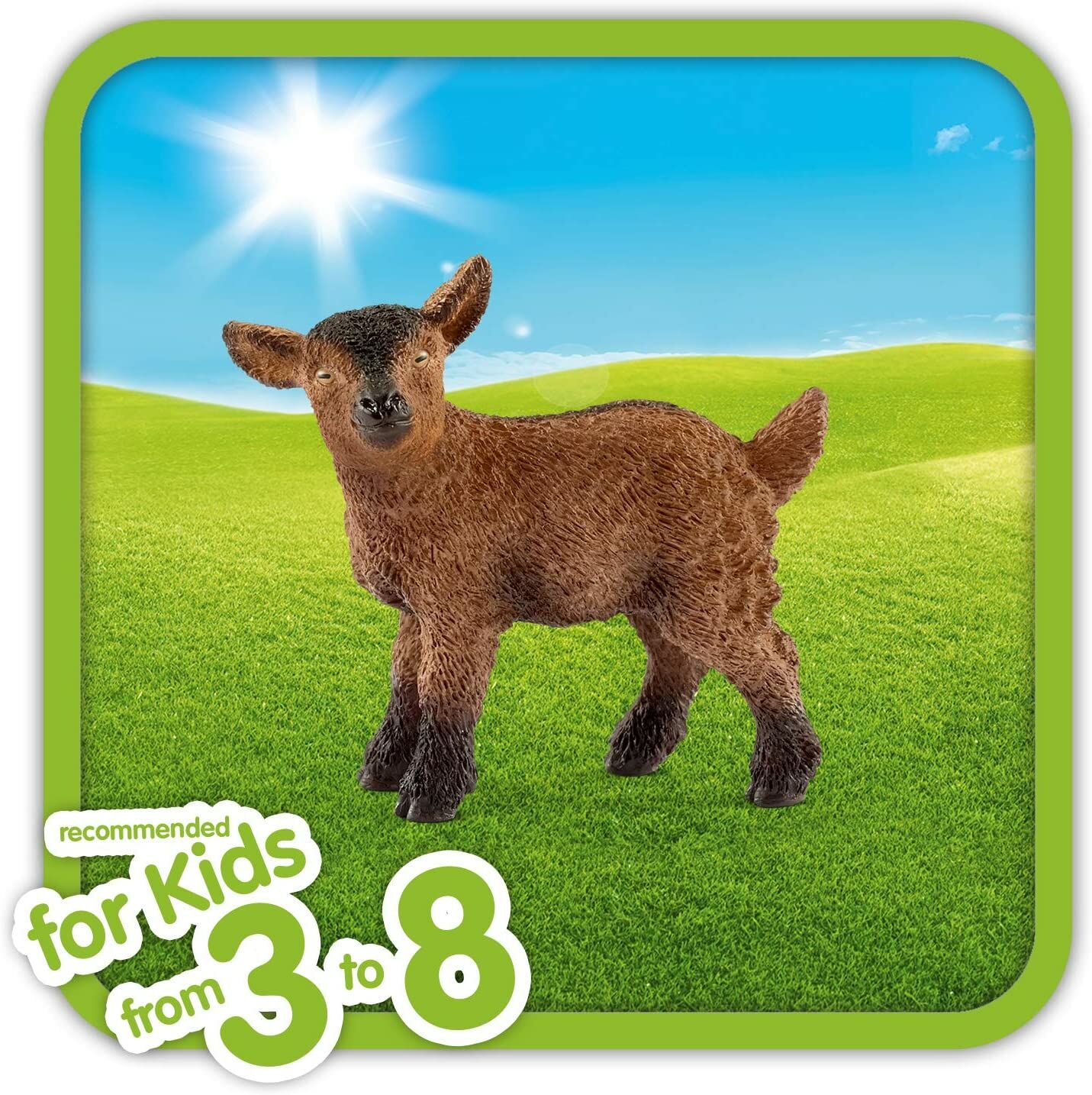Schleich Farm World Goat Kid Educational Figurine For Kids Ages 3-8