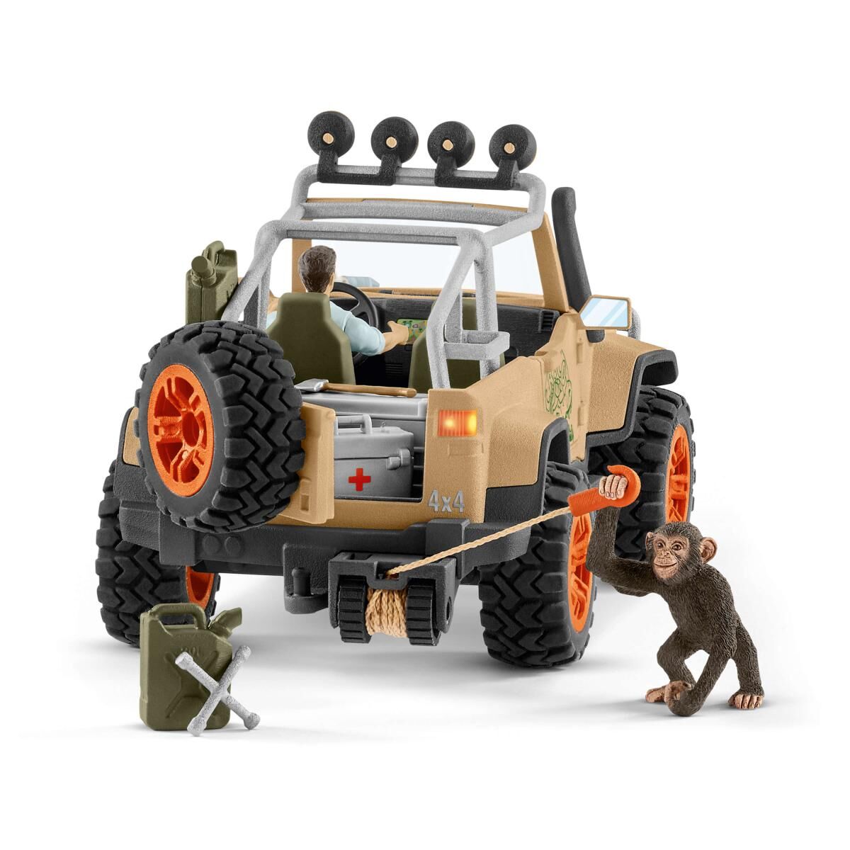 Schleich 4x4 Vehicle with Winch Toy Set