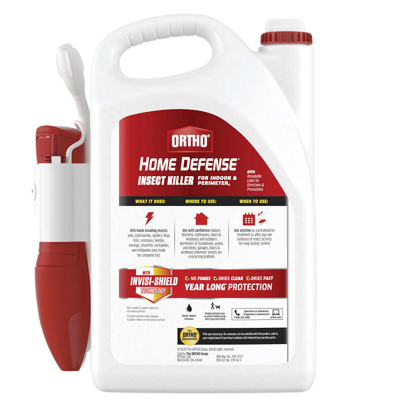 Ortho Home Defense Insect Killer for Indoor & Perimeter with Wand, 1.1-Gal