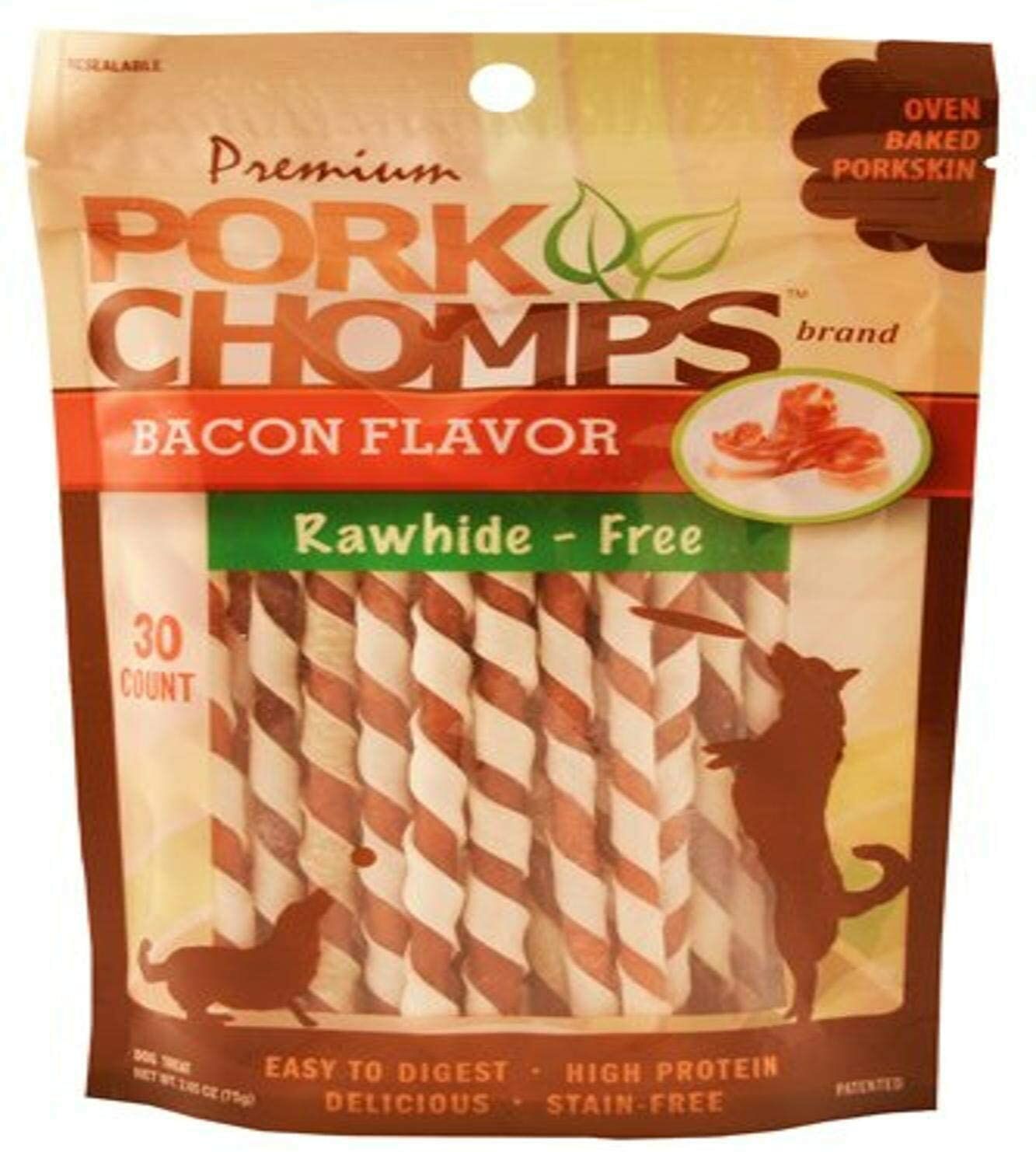 30Ct Bacon Flavor Mini Twists