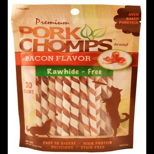 30Ct Bacon Flavor Mini Twists