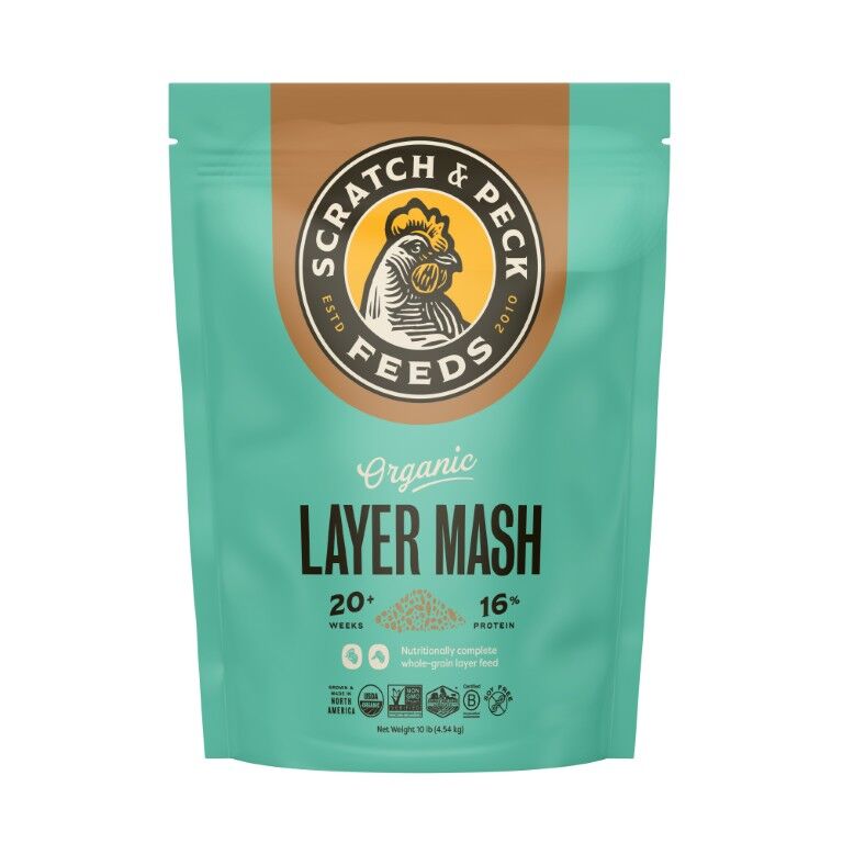 Scratch & Peck Feeds Organic Layer Mash 16%, 10-Lb