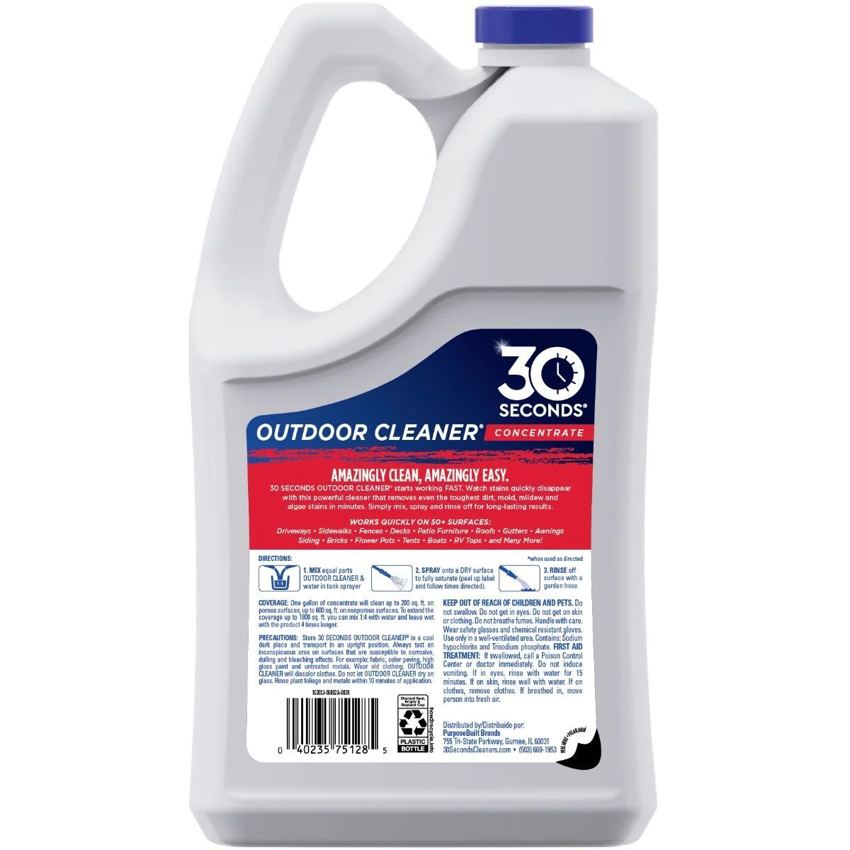 30 Seconds Outdoor Cleaner Concentrate, 1-Gal