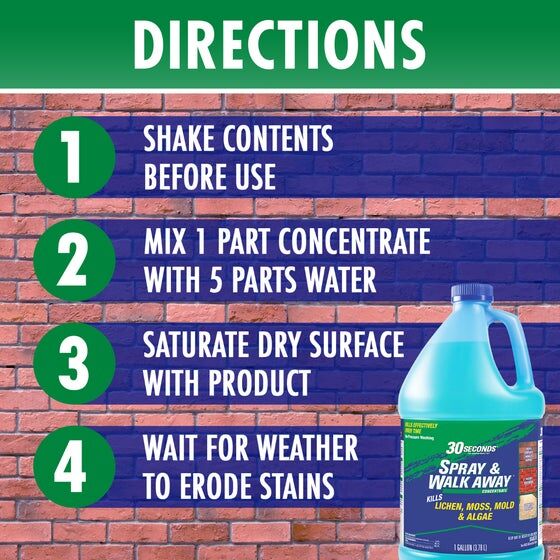 30 Seconds Spray & Walk Away Outdoor Cleaner Concentrate, 1-Gal