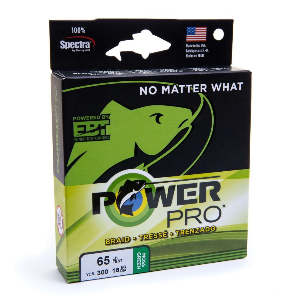 PowerPro Green Braided Fishing Line, 30-Lb, 150-Yd