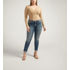 Silver Jeans Co. Women's Girlfriend Mid Rise Skinny Leg Jeans Plus Size in Indigo