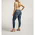 Silver Jeans Co. Women's Girlfriend Mid Rise Skinny Leg Jeans Plus Size in Indigo