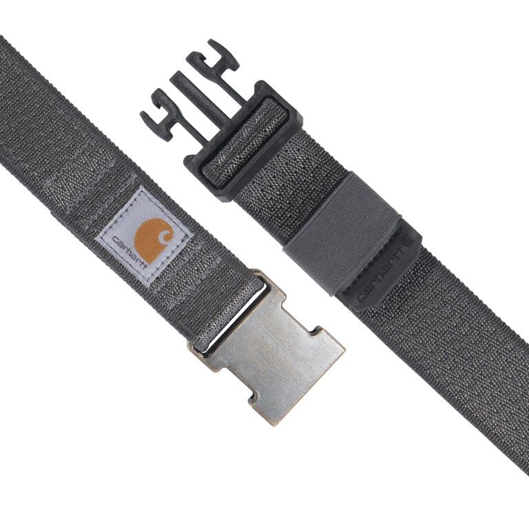 Carhartt Men's Rugged Flex Nylon Webbing Belt in Gravel