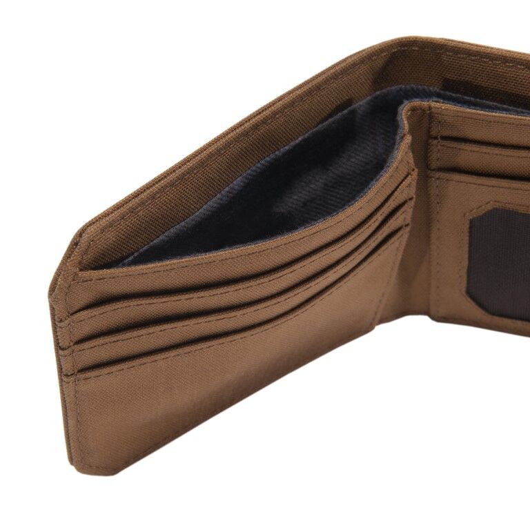 Carhartt Men's Nylon Duck Bifold Wallet in Carhartt Brown