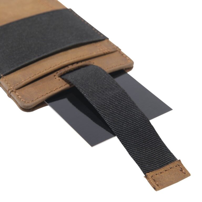 Carhartt Men's Saddle Leather Front Pocket Wallet in Carhartt Brown